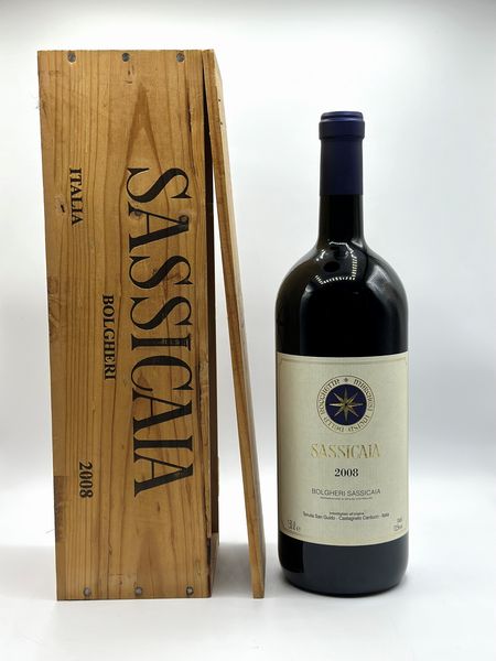 Tenuta San Guido, Sassicaia, 2008  - Asta Vini Rossi: grandi etichette d'Italia e Francia. Con una selezione di vini bianchi e champagne - Associazione Nazionale - Case d'Asta italiane