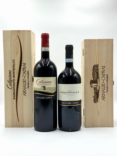 Arnaldo Caprai, Montefalco Sangrantino Collepiano - Montefalco Rosso  - Asta Vini Rossi: grandi etichette d'Italia e Francia. Con una selezione di vini bianchi e champagne - Associazione Nazionale - Case d'Asta italiane