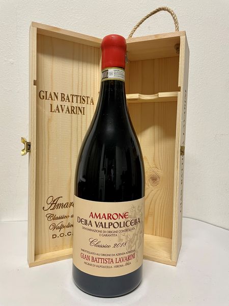 Lavarini, Amarone della Valpolicella, 2018  - Asta Vini Rossi: grandi etichette d'Italia e Francia. Con una selezione di vini bianchi e champagne - Associazione Nazionale - Case d'Asta italiane