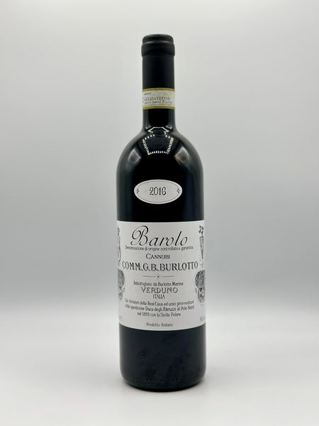 Comm. G. B. Burlotto, Barolo Cannubi  , 2016  - Asta Vini Rossi: grandi etichette d'Italia e Francia. Con una selezione di vini bianchi e champagne - Associazione Nazionale - Case d'Asta italiane
