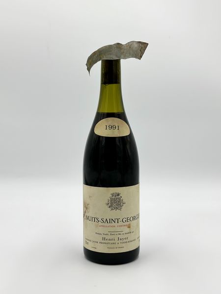 Henri Jayer, Nuits Saint Georges, 1991  - Asta Vini Rossi: grandi etichette d'Italia e Francia. Con una selezione di vini bianchi e champagne - Associazione Nazionale - Case d'Asta italiane