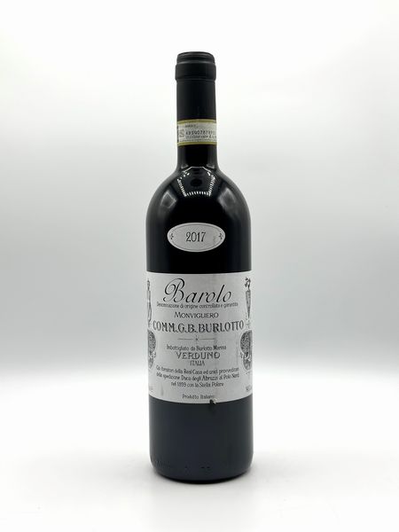 Comm. G. B. Burlotto, Barolo Monvigliero  , 2017  - Asta Vini Rossi: grandi etichette d'Italia e Francia. Con una selezione di vini bianchi e champagne - Associazione Nazionale - Case d'Asta italiane