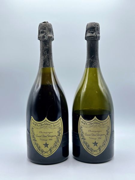 Mot & Chandon, Dom Prignon Brut Vintage 1980, 1980  - Asta Vini Rossi: grandi etichette d'Italia e Francia. Con una selezione di vini bianchi e champagne - Associazione Nazionale - Case d'Asta italiane