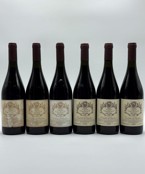 Poderi di luigi einaudi, Dolcetto di Dogliani, 1997-1999  - Asta Vini Rossi: grandi etichette d'Italia e Francia. Con una selezione di vini bianchi e champagne - Associazione Nazionale - Case d'Asta italiane