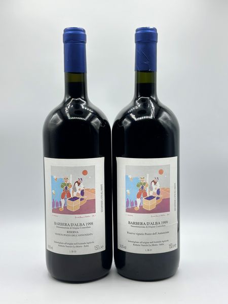 Roberto Voerzio Riserva Pozzo dell'Annunziata Barbera d'Alba, 1998-1999  - Asta Vini Rossi: grandi etichette d'Italia e Francia. Con una selezione di vini bianchi e champagne - Associazione Nazionale - Case d'Asta italiane