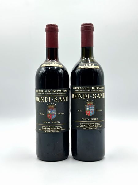 Biondi Santi, Brunello di Montalcino  - Asta Vini Rossi: grandi etichette d'Italia e Francia. Con una selezione di vini bianchi e champagne - Associazione Nazionale - Case d'Asta italiane