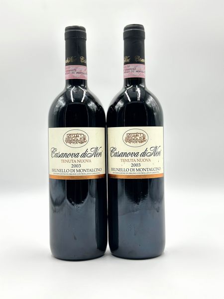 Casanova di Neri, Tenuta Nuova Brunello di Montalcino, 2003  - Asta Vini Rossi: grandi etichette d'Italia e Francia. Con una selezione di vini bianchi e champagne - Associazione Nazionale - Case d'Asta italiane
