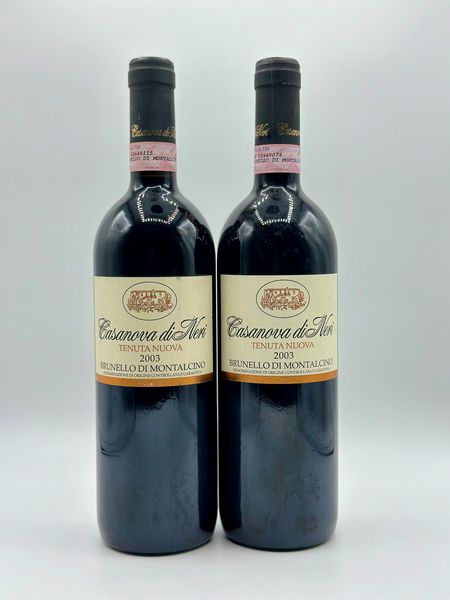 Casanova di Neri, Tenuta Nuova Brunello di Montalcino, 2003  - Asta Vini Rossi: grandi etichette d'Italia e Francia. Con una selezione di vini bianchi e champagne - Associazione Nazionale - Case d'Asta italiane