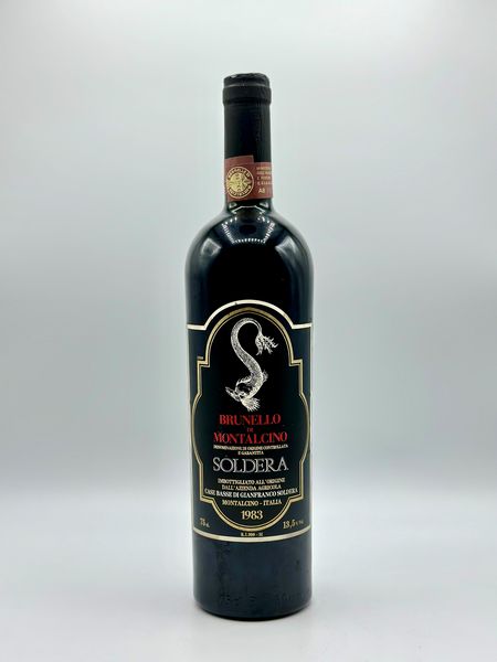 Case Basse di Gianfranco Soldera, Brunello di Montalcino, 1983  - Asta Vini Rossi: grandi etichette d'Italia e Francia. Con una selezione di vini bianchi e champagne - Associazione Nazionale - Case d'Asta italiane