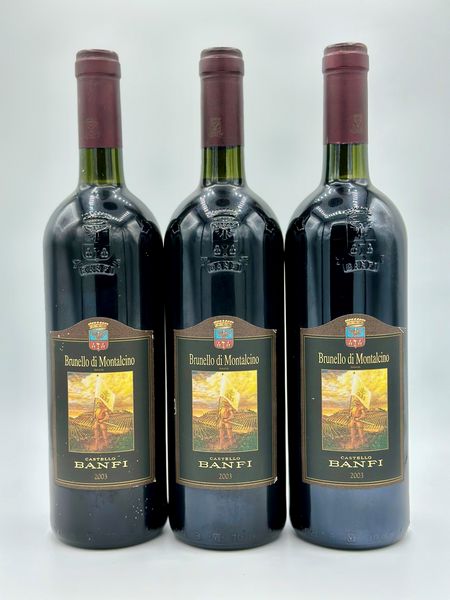 Castello Banfi, Brunello di Montalcino, 2003  - Asta Vini Rossi: grandi etichette d'Italia e Francia. Con una selezione di vini bianchi e champagne - Associazione Nazionale - Case d'Asta italiane