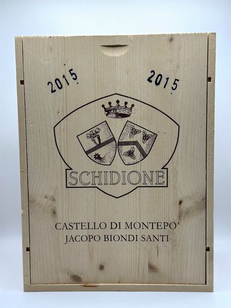 Jacopo Biondi Santi, Castello di Montep� Schidione, 2015  - Asta Vini Rossi: grandi etichette d'Italia e Francia. Con una selezione di vini bianchi e champagne - Associazione Nazionale - Case d'Asta italiane