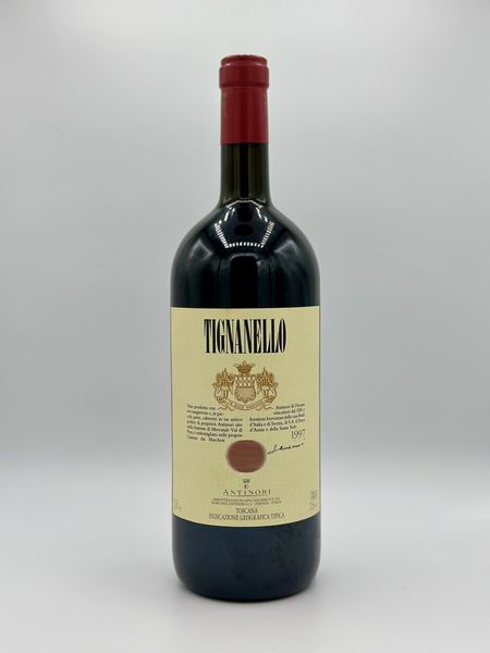 Marchesi Antinori, Tignanello, 1997  - Asta Vini Rossi: grandi etichette d'Italia e Francia. Con una selezione di vini bianchi e champagne - Associazione Nazionale - Case d'Asta italiane