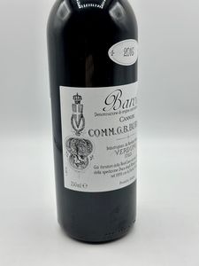 Comm. G. B. Burlotto, Barolo Cannubi  , 2016  - Asta Vini Rossi: grandi etichette d'Italia e Francia. Con una selezione di vini bianchi e champagne - Associazione Nazionale - Case d'Asta italiane