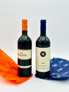 Marchesi Antinori, Solaia - Tenuta San Guido, Sassicaia, 2006  - Asta Vini Rossi: grandi etichette d'Italia e Francia. Con una selezione di vini bianchi e champagne - Associazione Nazionale - Case d'Asta italiane