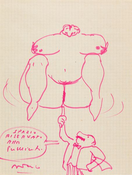 Federico Fellini : Spazio riservato alla pubblicit�  - Asta Fumetti: Tavole e Illustrazioni Originali - Associazione Nazionale - Case d'Asta italiane