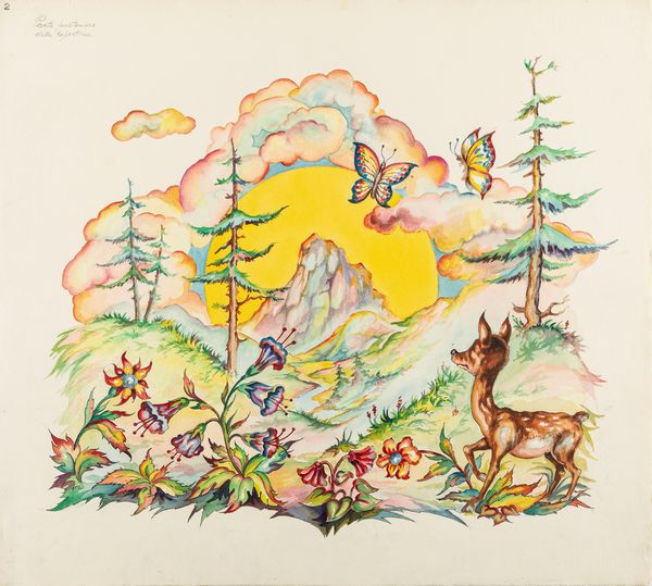 L. Lucchetti : Favole esopiane - L'alba  - Asta Fumetti: Tavole e Illustrazioni Originali - Associazione Nazionale - Case d'Asta italiane