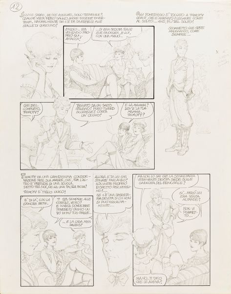 Leone Frollo : Mona Street - Il vestito nuovo di Thimoty  - Asta Fumetti: Tavole e Illustrazioni Originali - Associazione Nazionale - Case d'Asta italiane
