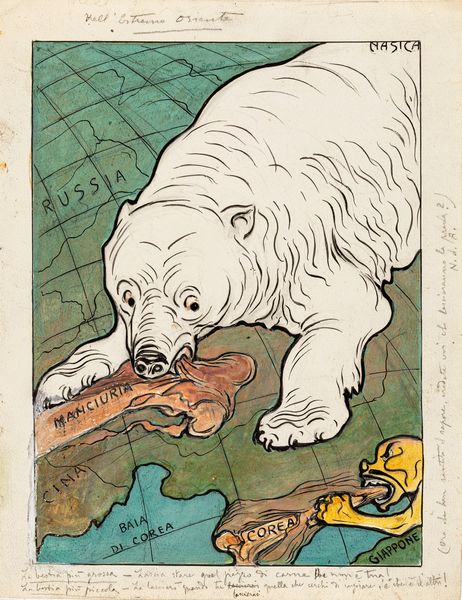 Nasica (Augusto Majani) : Nell'estremo Oriente  - Asta Fumetti: Tavole e Illustrazioni Originali - Associazione Nazionale - Case d'Asta italiane