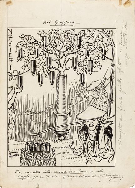 Nasica (Augusto Majani) : Nel Giappone  - Asta Fumetti: Tavole e Illustrazioni Originali - Associazione Nazionale - Case d'Asta italiane