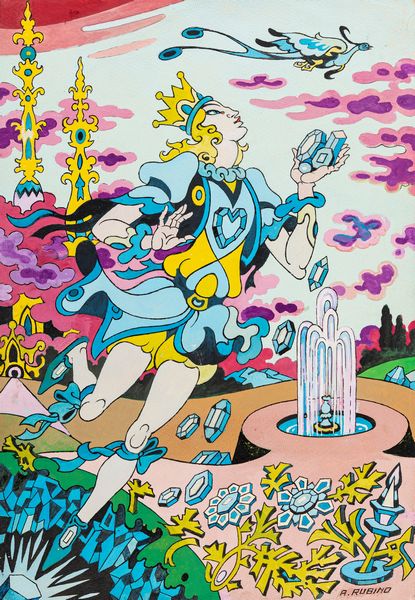 ANTONIO RUBINO : Lo Zaffiro  - Asta Fumetti: Tavole e Illustrazioni Originali - Associazione Nazionale - Case d'Asta italiane