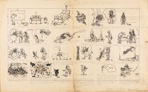 Giuseppe Scalarini : La valvola di sicurezza del divorzio  - Asta Fumetti: Tavole e Illustrazioni Originali - Associazione Nazionale - Case d'Asta italiane