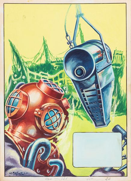 Nevio Zeccara : Il Vittorioso - Occhi meccanici negli abissi  - Asta Fumetti: Tavole e Illustrazioni Originali - Associazione Nazionale - Case d'Asta italiane