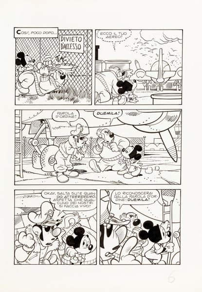 Giorgio Cavazzano : Topolino 2000  - Asta Fumetti: Tavole e Illustrazioni Originali - Associazione Nazionale - Case d'Asta italiane