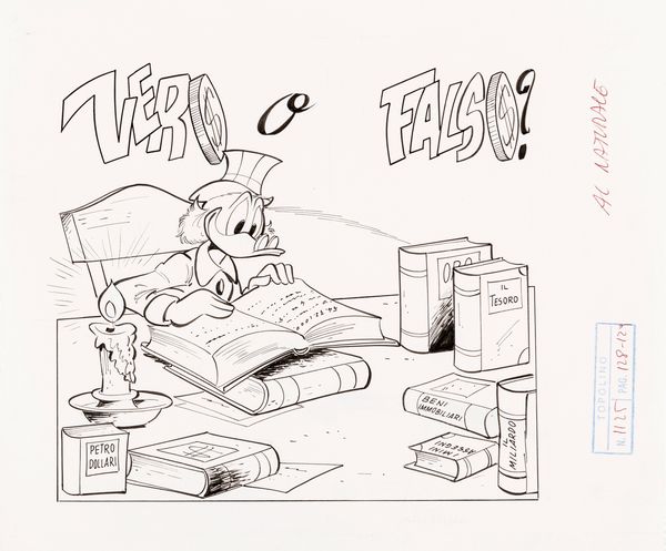Giancarlo Gatti : Vero o falso?  - Asta Fumetti: Tavole e Illustrazioni Originali - Associazione Nazionale - Case d'Asta italiane