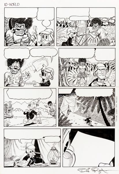 Don Rosa : The Life and Times of Scrooge McDuck - The Empire Builder from Calisota  - Asta Fumetti: Tavole e Illustrazioni Originali - Associazione Nazionale - Case d'Asta italiane