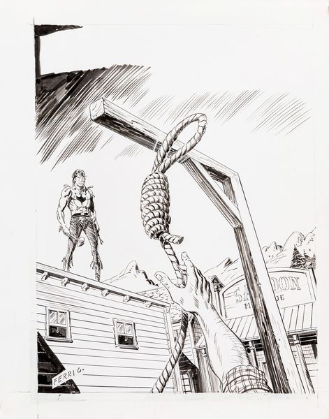 Gallieno Ferri : Zagor - Un capestro per Gambit  - Asta Fumetti: Tavole e Illustrazioni Originali - Associazione Nazionale - Case d'Asta italiane