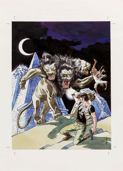 Enea Riboldi : Dampyr - La sovrana dei regni neri  - Asta Fumetti: Tavole e Illustrazioni Originali - Associazione Nazionale - Case d'Asta italiane