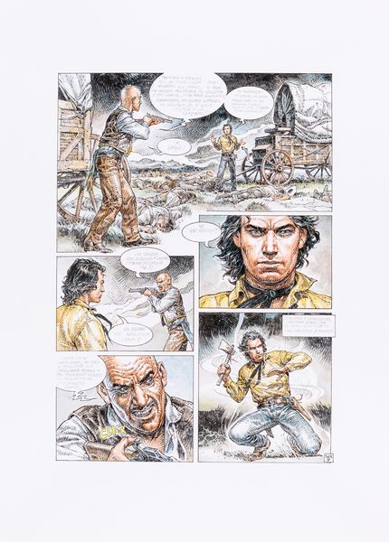 Paolo Eleuteri Serpieri : Tex - Leroe e la leggenda  - Asta Fumetti: Tavole e Illustrazioni Originali - Associazione Nazionale - Case d'Asta italiane