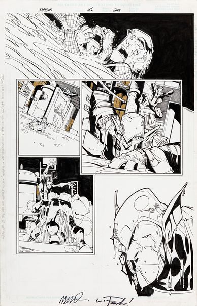 Humberto Ramos : Peter Parker: Spider-Man - A Death in the Family  - Asta Fumetti: Tavole e Illustrazioni Originali - Associazione Nazionale - Case d'Asta italiane