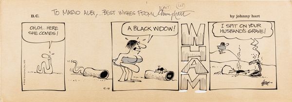 Johnny Hart : B.C.  - Asta Fumetti: Tavole e Illustrazioni Originali - Associazione Nazionale - Case d'Asta italiane