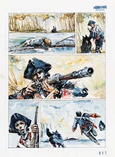 Carlos Barocelli : Betty Zane  - Asta Fumetti: Tavole e Illustrazioni Originali - Associazione Nazionale - Case d'Asta italiane