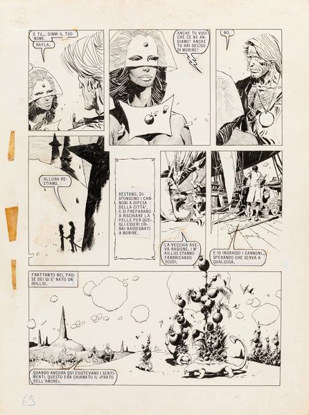 Enrique Breccia : Robin delle stelle - Caro  - Asta Fumetti: Tavole e Illustrazioni Originali - Associazione Nazionale - Case d'Asta italiane