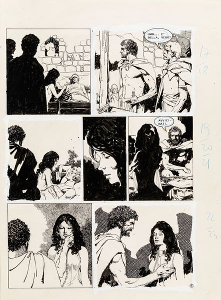 Arturo Del Castillo : Caino e Abele  - Asta Fumetti: Tavole e Illustrazioni Originali - Associazione Nazionale - Case d'Asta italiane