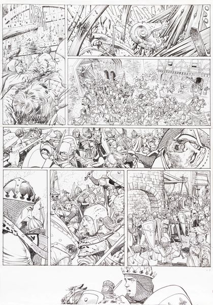 Carlos Gomez : Alinor: la Lgende noire  - Asta Fumetti: Tavole e Illustrazioni Originali - Associazione Nazionale - Case d'Asta italiane