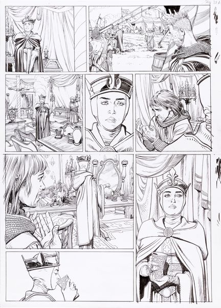 Carlos Gomez : Alinor: la Lgende noire  - Asta Fumetti: Tavole e Illustrazioni Originali - Associazione Nazionale - Case d'Asta italiane