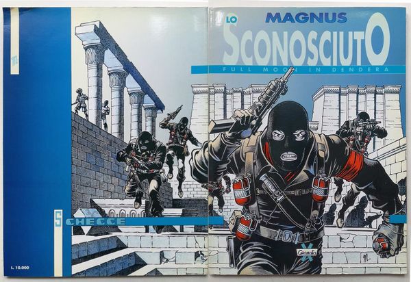 Magnus (Roberto Raviola) : Lo Sconosciuto - Full moon in Dendera  - Asta Fumetti: Tavole e Illustrazioni Originali - Associazione Nazionale - Case d'Asta italiane