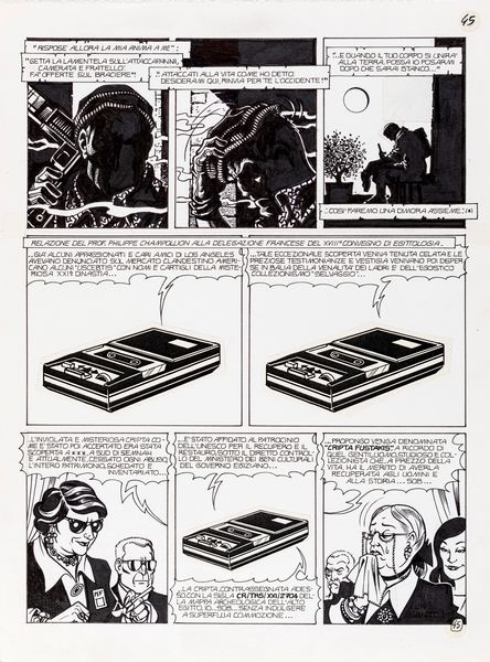 Magnus (Roberto Raviola) : Lo Sconosciuto - Full moon in Dendera  - Asta Fumetti: Tavole e Illustrazioni Originali - Associazione Nazionale - Case d'Asta italiane