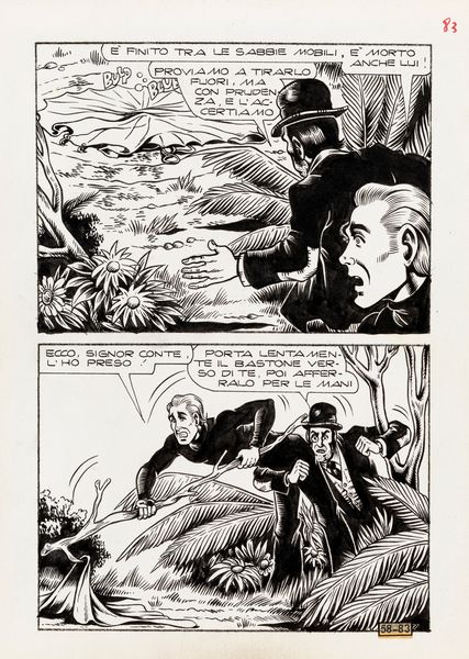 Magnus (Roberto Raviola) : Alan Ford  - Un tuffo nel vuoto  - Asta Fumetti: Tavole e Illustrazioni Originali - Associazione Nazionale - Case d'Asta italiane