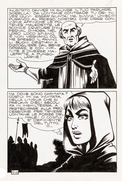 Magnus (Roberto Raviola) : Satanik - La dimensione del terrore  - Asta Fumetti: Tavole e Illustrazioni Originali - Associazione Nazionale - Case d'Asta italiane