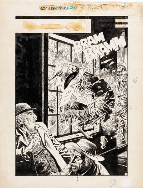 Alvaro Martinez : L'avventuriero  - Asta Fumetti: Tavole e Illustrazioni Originali - Associazione Nazionale - Case d'Asta italiane