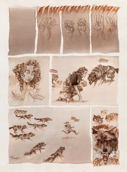 Sergio Tisselli : Occhio di Lupo  - Asta Fumetti: Tavole e Illustrazioni Originali - Associazione Nazionale - Case d'Asta italiane