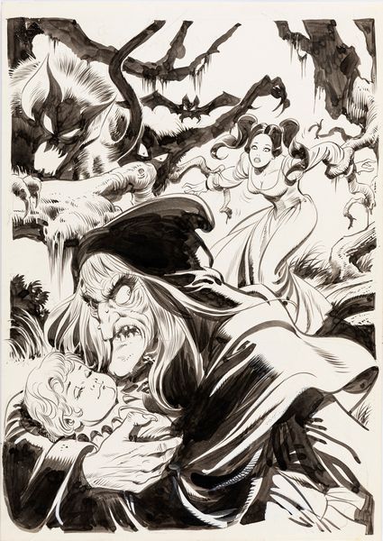 Leone Frollo : Biancaneve - Biancaneve mamma  - Asta Fumetti: Tavole e Illustrazioni Originali - Associazione Nazionale - Case d'Asta italiane