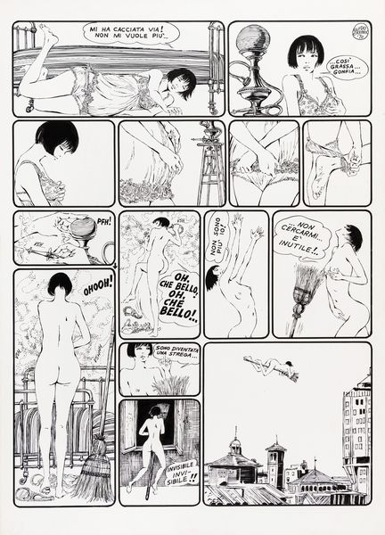 GUIDO CREPAX : Il bambino di Valentina  - Asta Fumetti: Tavole e Illustrazioni Originali - Associazione Nazionale - Case d'Asta italiane