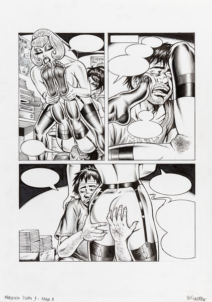 Nik Guerra : Magenta  - Asta Fumetti: Tavole e Illustrazioni Originali - Associazione Nazionale - Case d'Asta italiane
