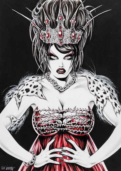 Nik Guerra : Magenta - La tua regina  - Asta Fumetti: Tavole e Illustrazioni Originali - Associazione Nazionale - Case d'Asta italiane