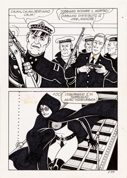 Magnus (Roberto Raviola) : Necron - La nave dei lebbrosi  - Asta Fumetti: Tavole e Illustrazioni Originali - Associazione Nazionale - Case d'Asta italiane